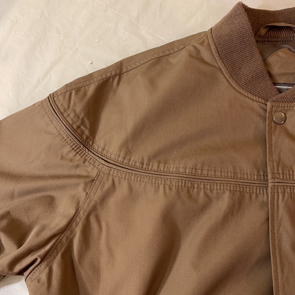 David Taylor Brown Zip Up Light Bomber Jacket M - Picture 7 of 11
